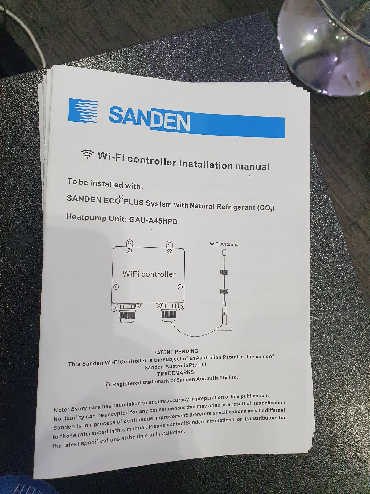 Sanden Wi-Fi Controller Installation Manual