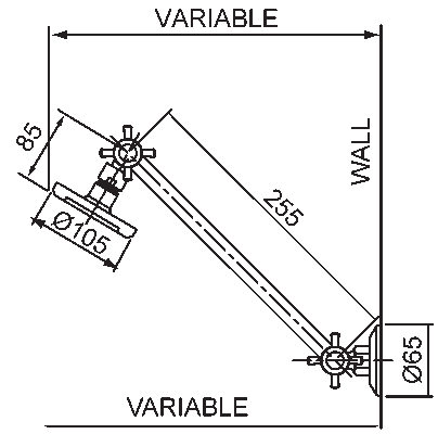 Diagram Shower on Capstan Arm