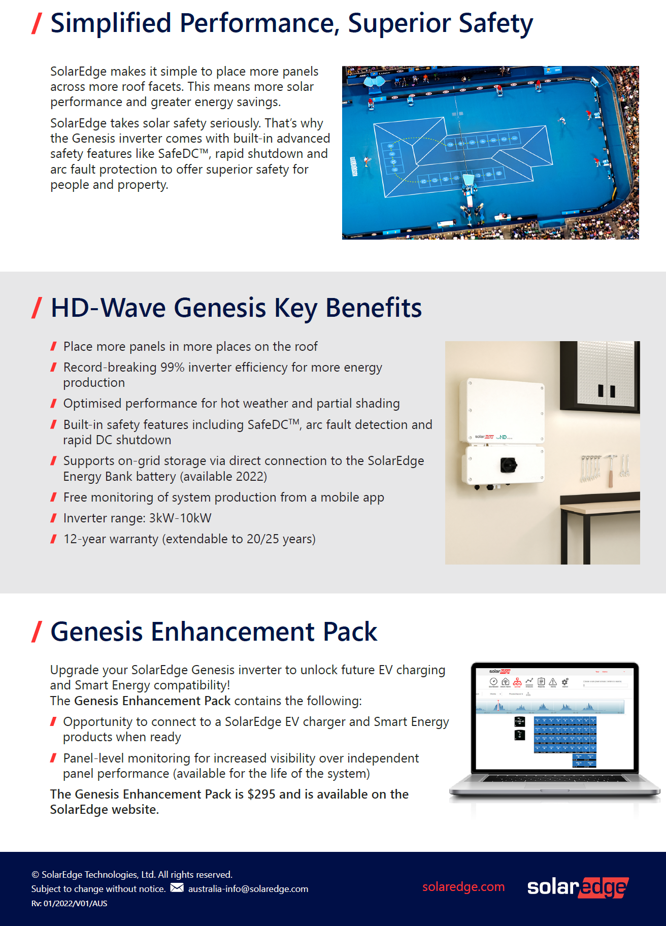 SolarEdge Home Genesis Flyer AU vJan2022 Page 2