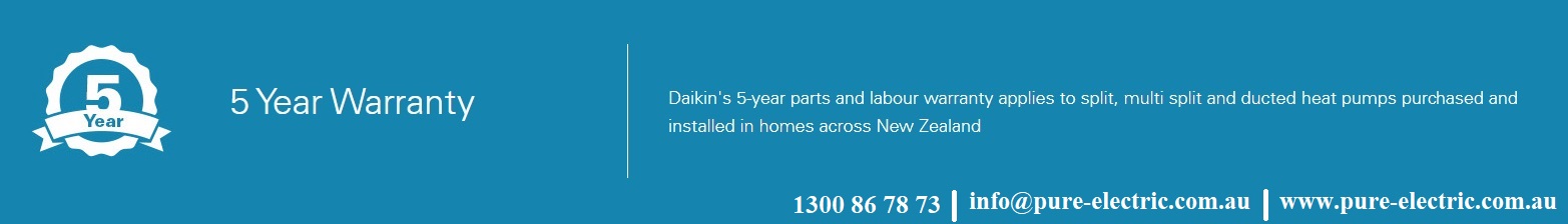 Daikin Perfera - 5 warranty