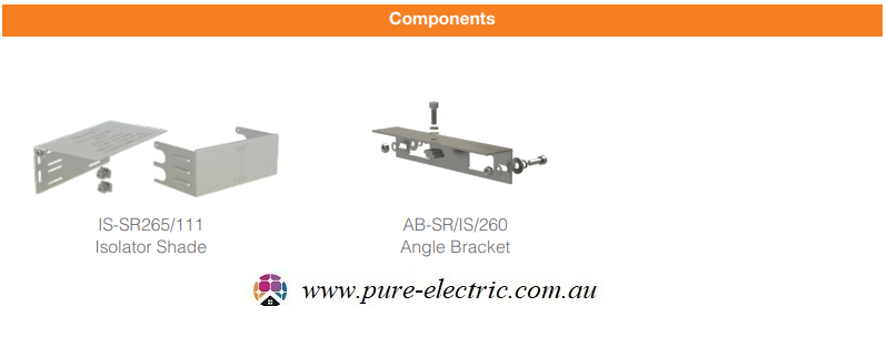 PV-ezRack SolarRoof Isolator Shade Installation Guide - Components