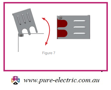 Rotate up the Cover and fix the Isolator to the Isolator Shade according to the Isolator Installation Guide as shown 