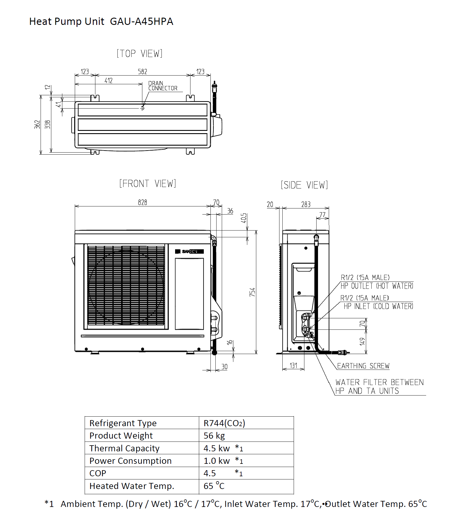 Sanden_G2_Heat_Pump_Owners_Specififcation_GAU-A45HPA