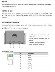 BYD Battery-Box Premium LV BMU