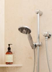 Methven Kiri Satinjet Ultra Low Flow shower handset optional rail