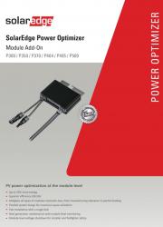 SolarEdge Power Optimizer Add On Datasheet