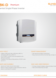 Sungrow 8kW Premium Inverter Datasheet