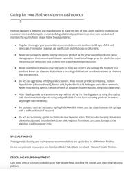 Methven Kiri Low Flow - Product Care Tips