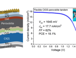 Efficient Flexible Monolithic Perovskite–CIGS Tandem Solar Cell on Conductive Steel Substrate 